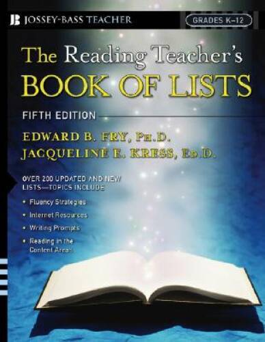 The Reading Teachers Book Of Lists: Grades K-12, Fifth Edition – GOOD