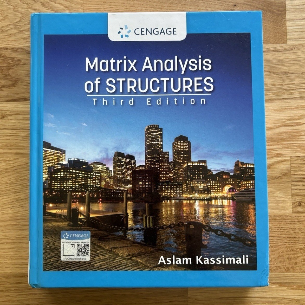 Matrix Analysis of Structures Aslam Kassimali 3rd Ed Blue Hardcover Book Cengage