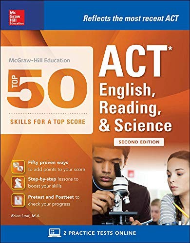 McGraw-Hill Education: Top 50 ACT Engli…, Leaf, Brian