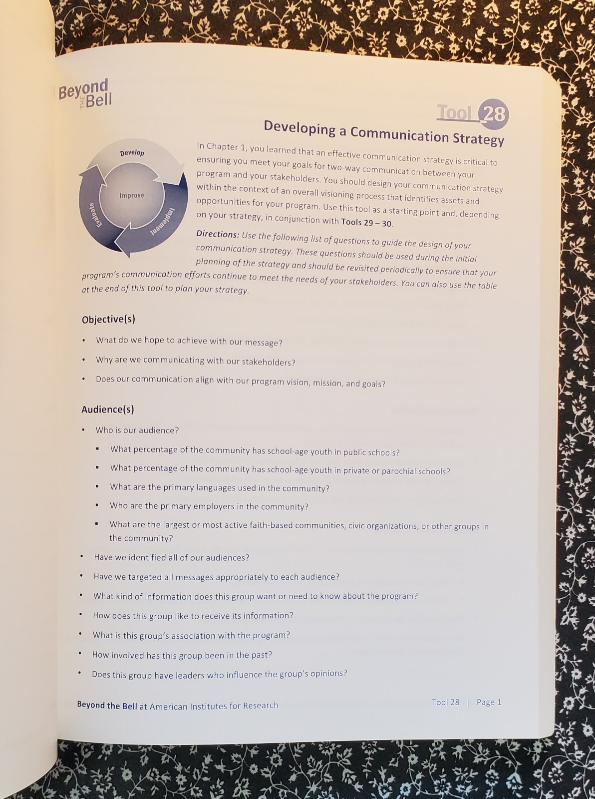 Beyond The Bell, A Toolkit for Creating Afterschool & Expanded Learning Programs