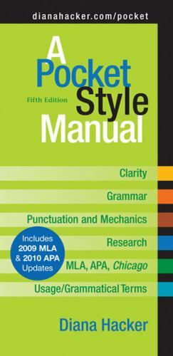 A Pocket Style Manual, Fifth Edition – Diana Hacker, 031266480X, spiral-bound