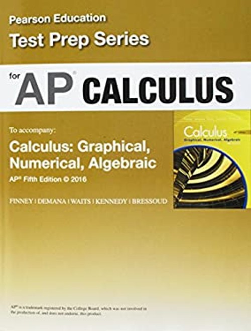 Advanced Placement Calculus 2016 Graphical Numerical Algebraic Fi