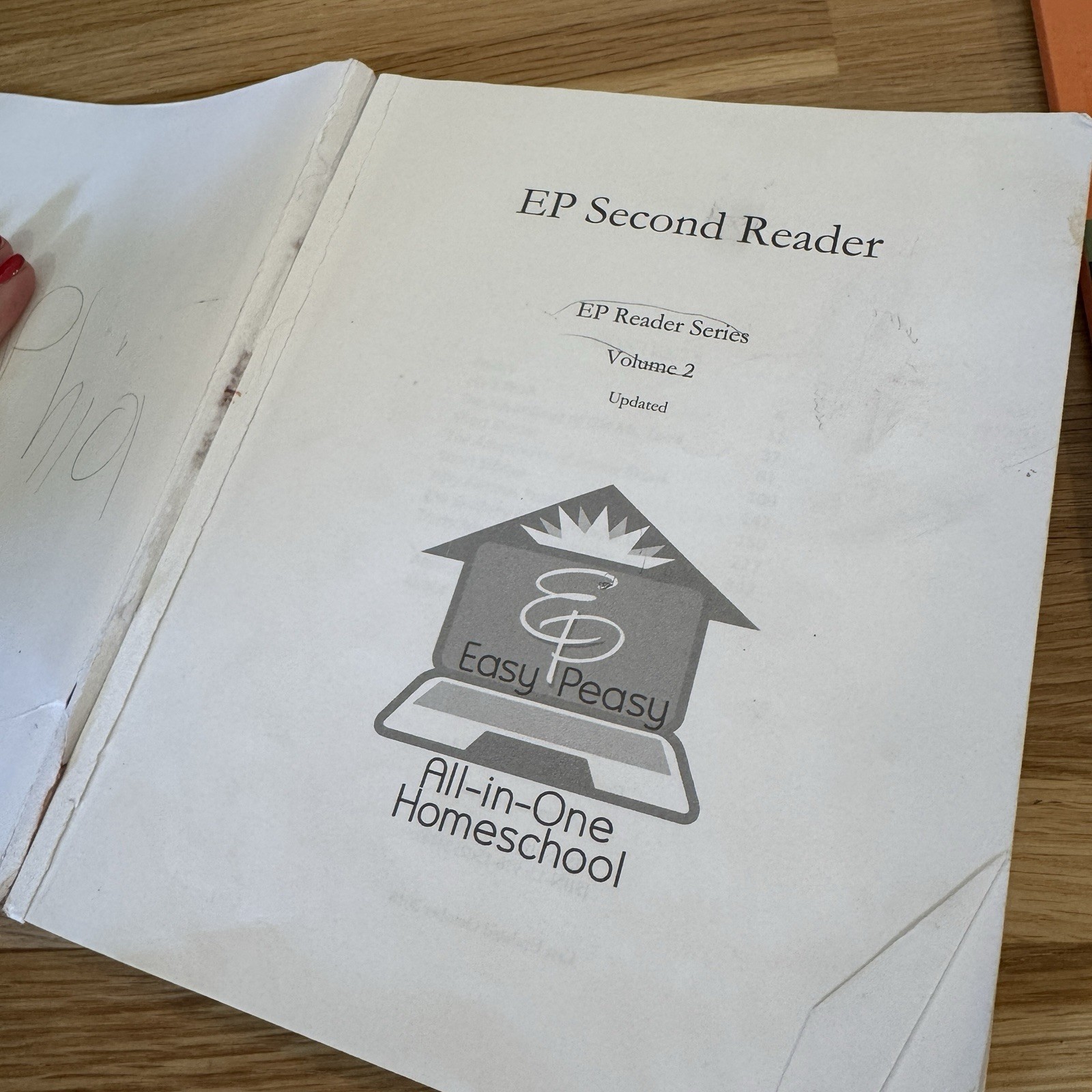 EP Second Reader: Part of the Easy Peasy All-In-One Homeschool Reader & Workbook