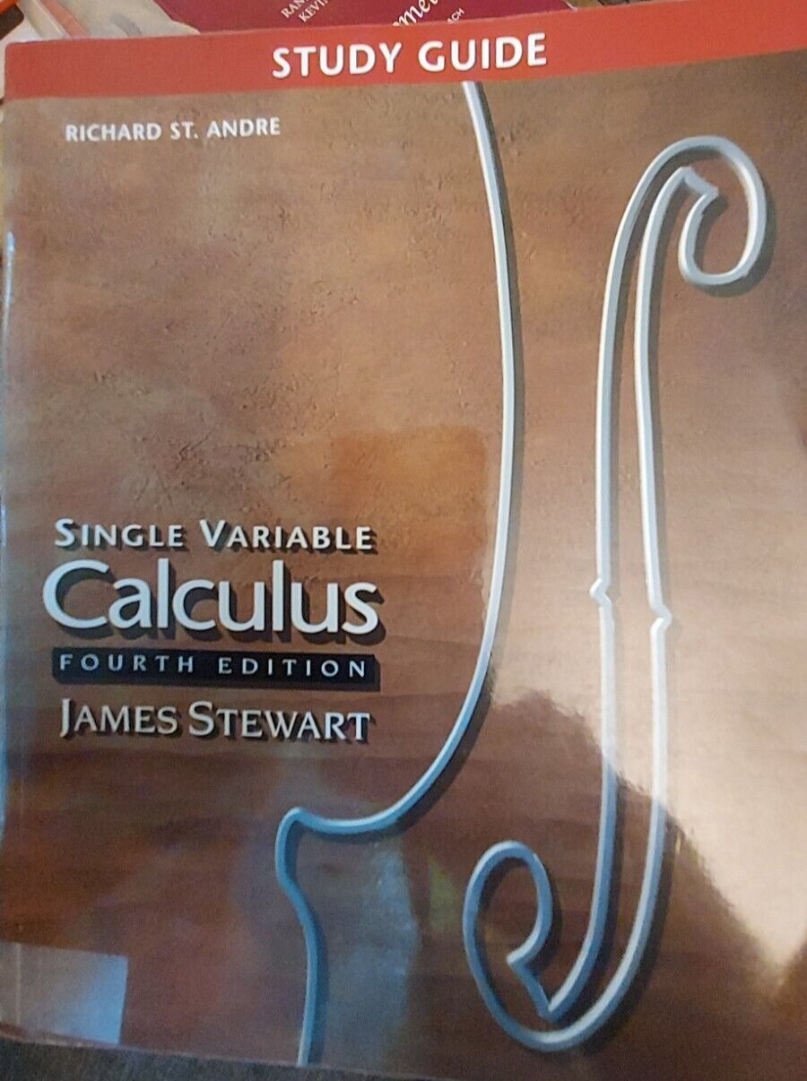 Single Variable Calculus Study Guide 4th ed. James Stewart (1999, TPK) BL2B