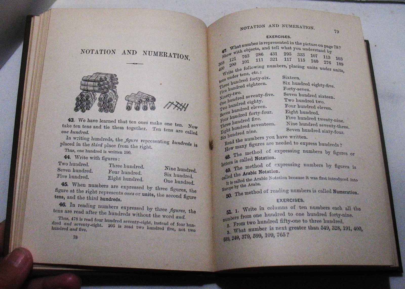 1893 Elements of Arithmetic by William J. Milne pub by The American Book Co.