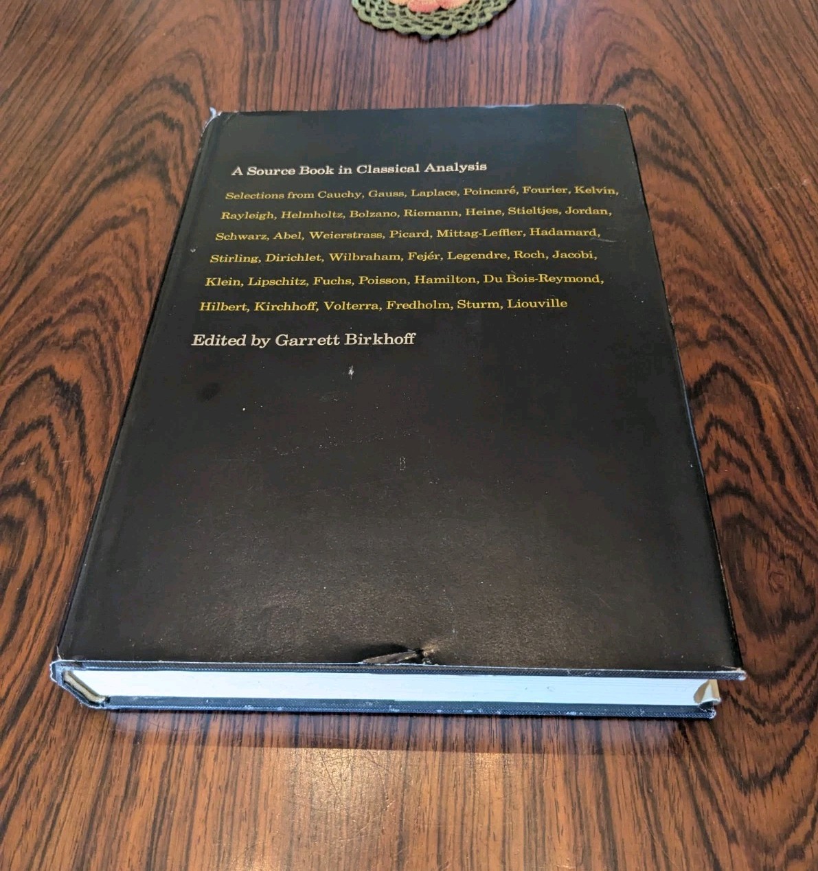 A Source Book in Classical Analysis by Garrett Birkhoff | 1973 | Hardcover DJ
