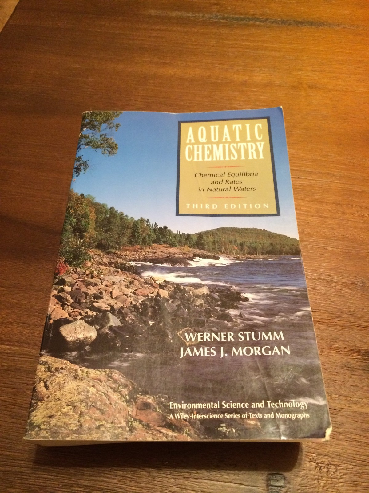 Aquatic Chemistry: Chemical Equilibria and Rates in Natural Waters