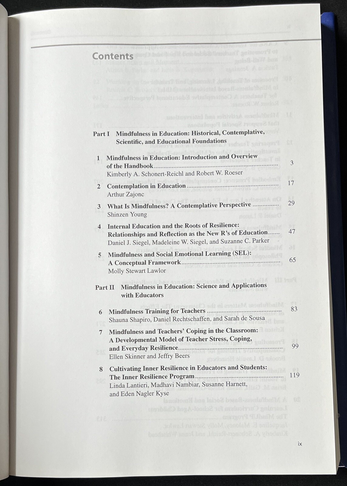 Handbook of Mindfulness in Education ed by KA Schonert-Reichl—2016—Hardcover—LN