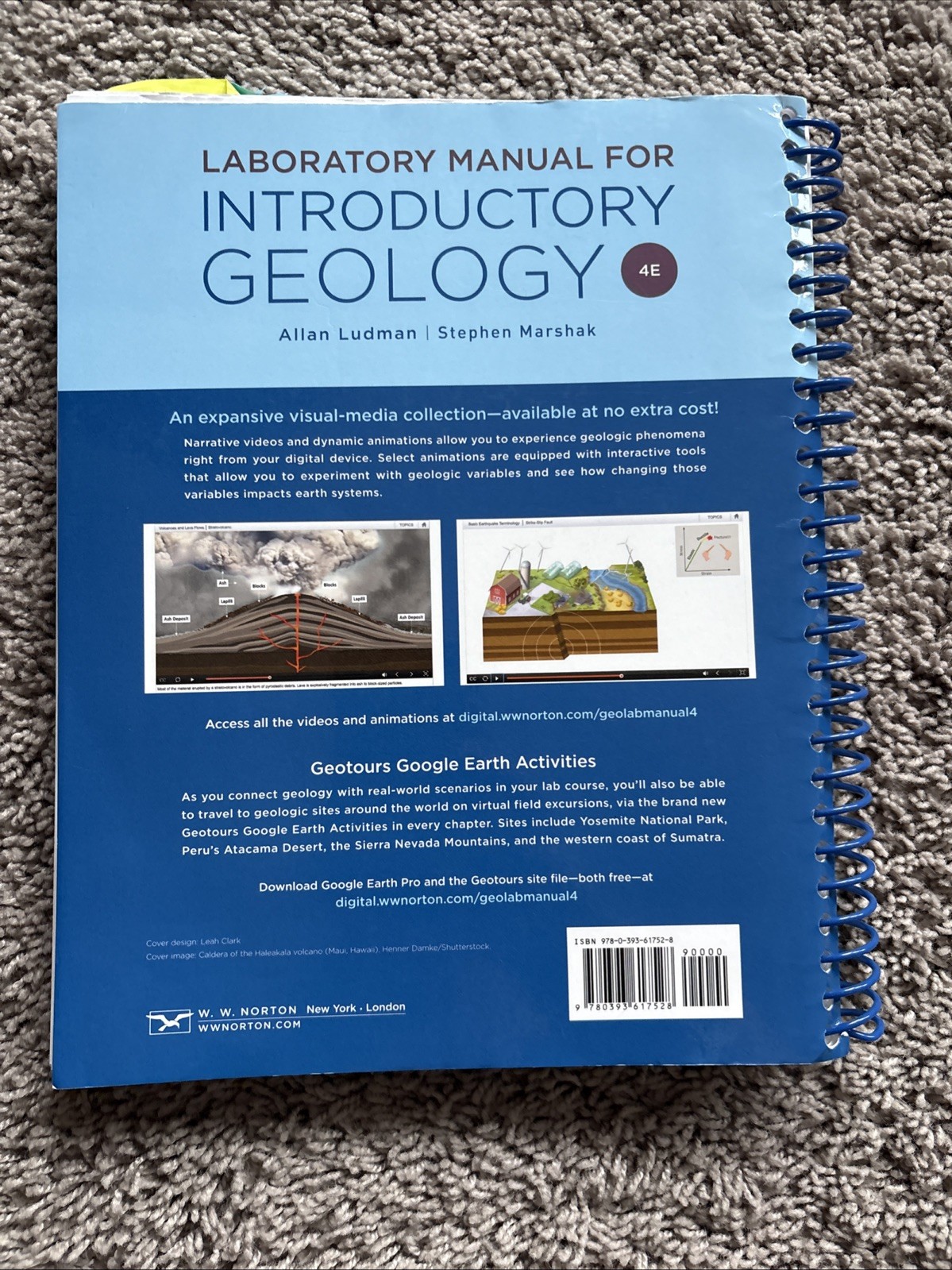 Laboratory Manual for Introductory Geology by Stephen Marshak and Allan…