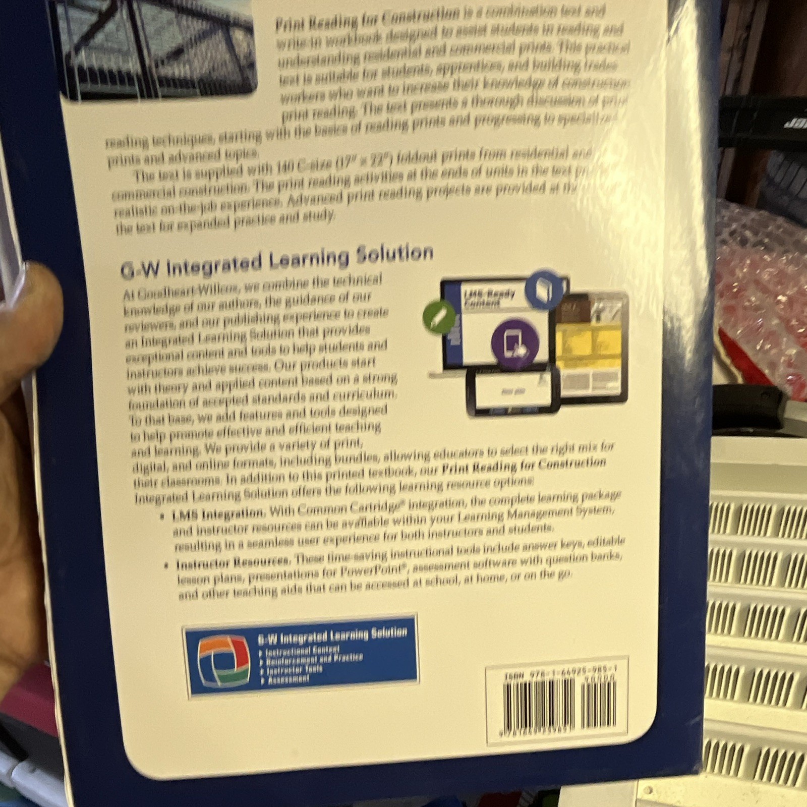 Goodheart-Willcox Print Reading for Construction 8th Ed Write-in