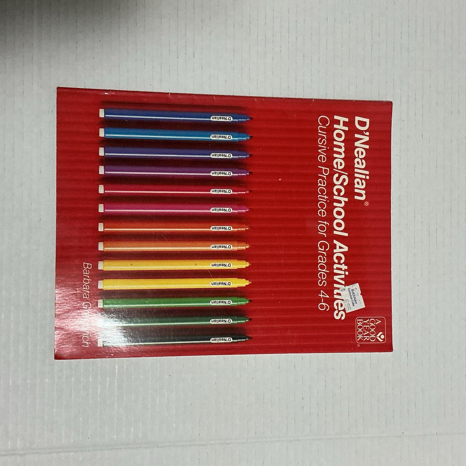 D’Nealian Cursive Practice Homeschool Book Grades 4-6 Handwriting Activities