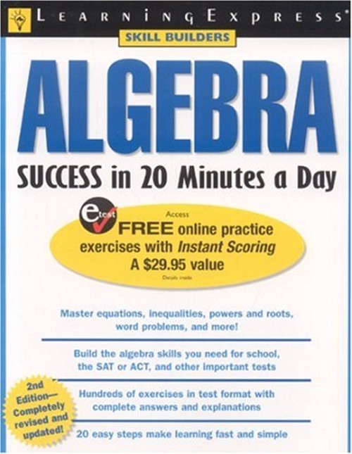 Algebra Success in 20 Minutes a Day Perfect