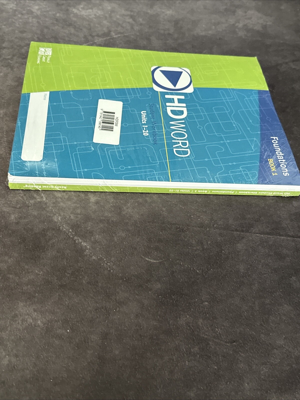 HD Word Student Workbook Foundations Book 1 &2 Units 1-20 & 21-33 HDFSW UNUSED