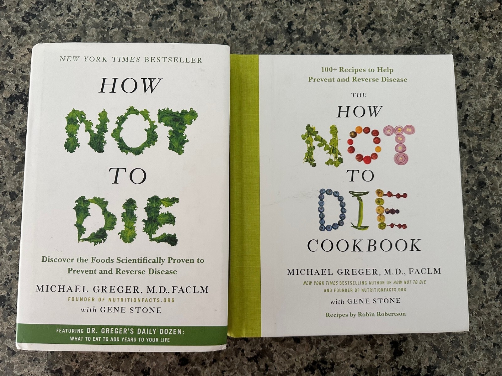 How Not To Die Lot by Dr Michael Greger – Book & Cookbook – Reverse Disease