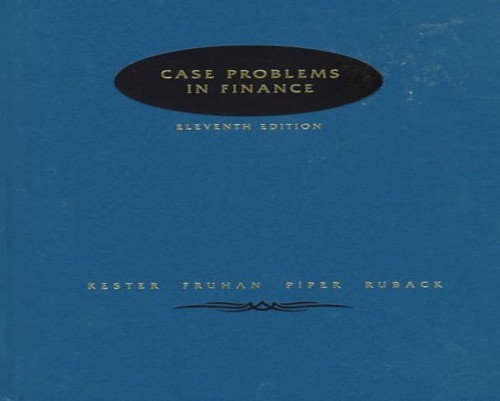Case Problems in Finance (The Irwin…, Piper, Thomas R