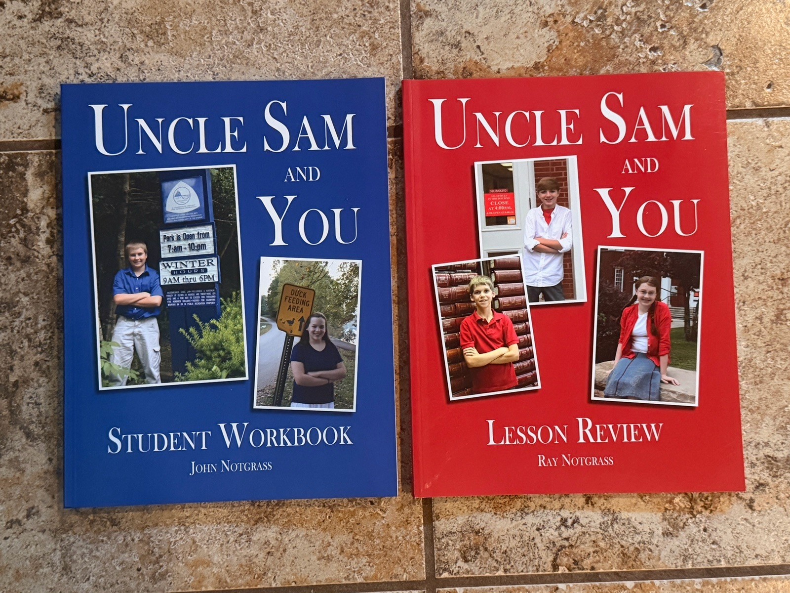 Notgrass Uncle Sam and You Student Workbook & Lesson Review Set John/Ray
