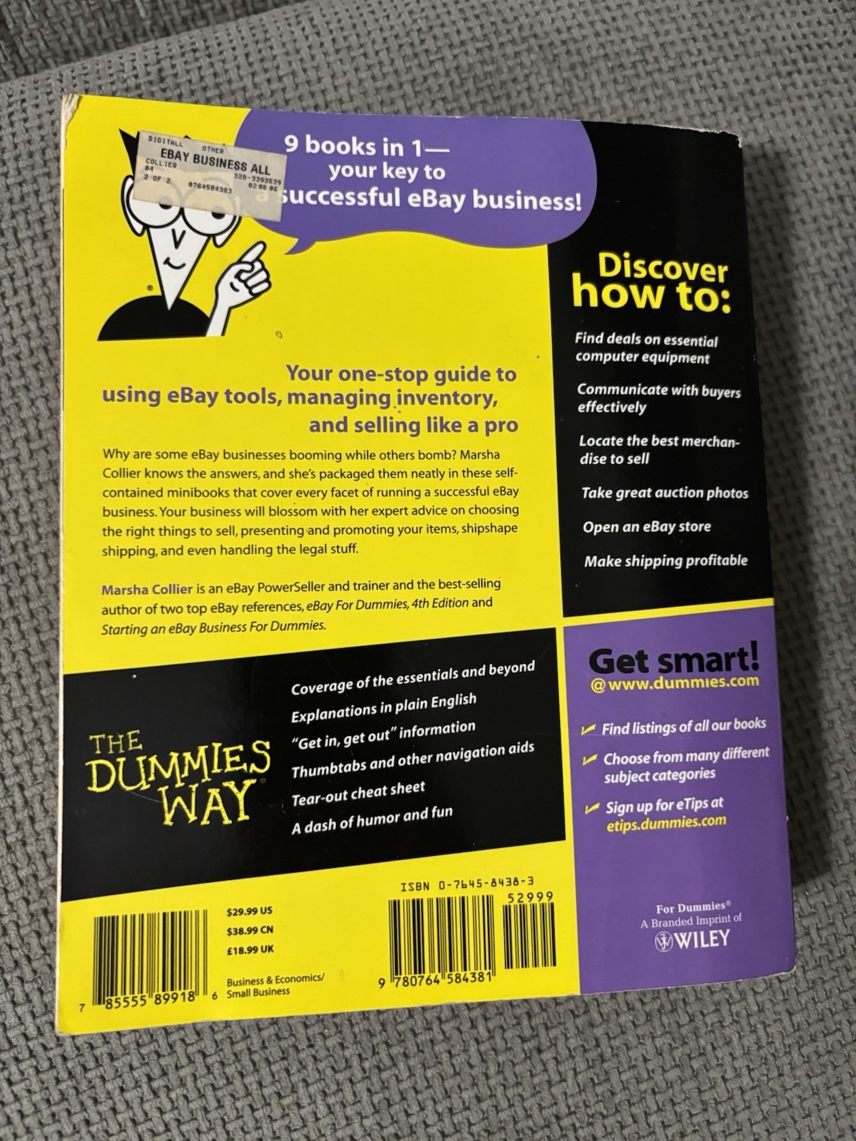 eBay Business All-in-One for Dummies® by Marsha Collier (2013, Trade Paperback)