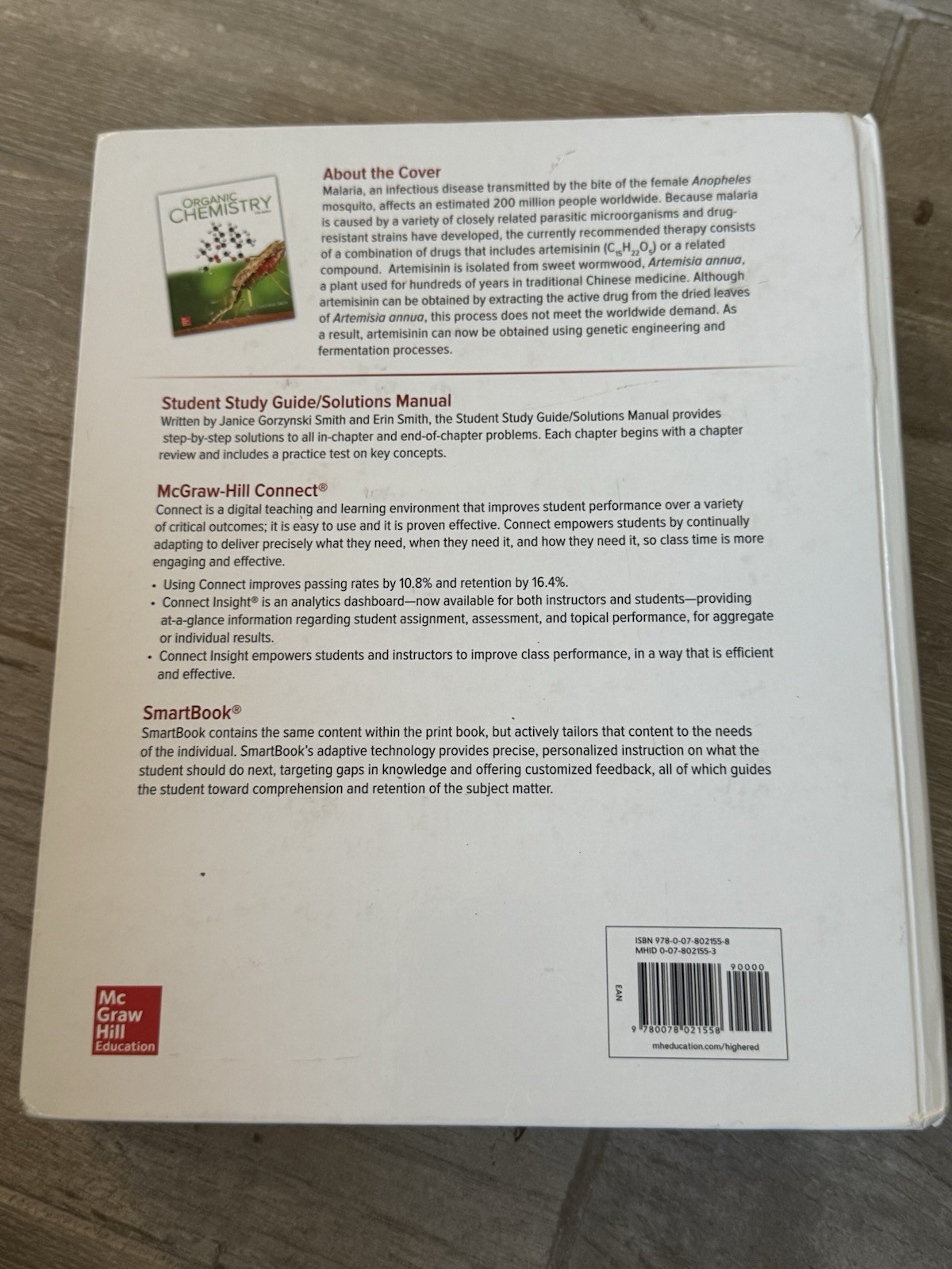⚛️ Organic Chemistry Fifth Edition 5th by Janice Gorzynski Smith 2016 Hardcover