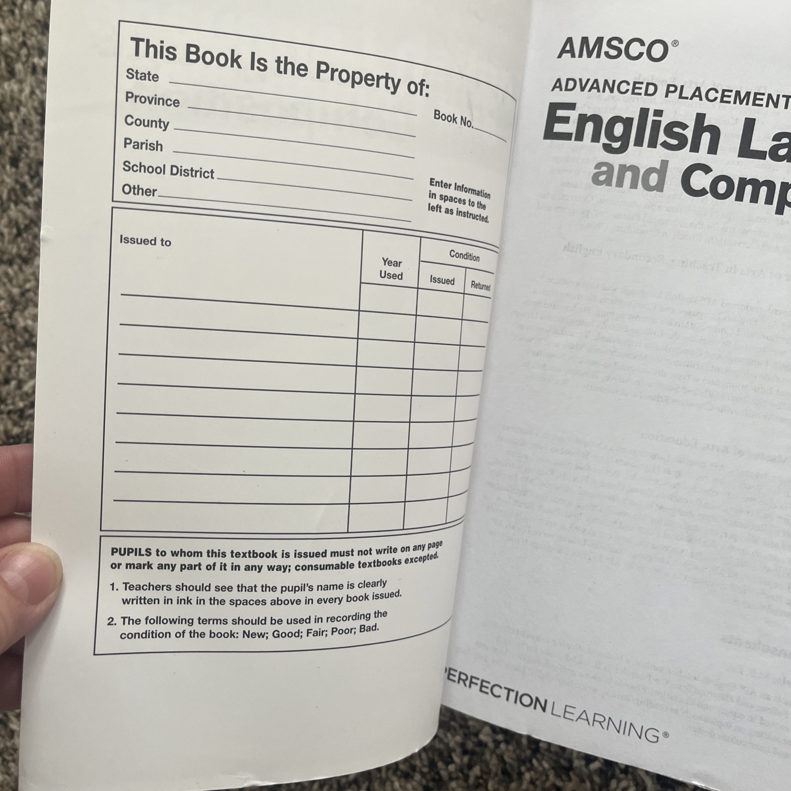 Advanced Placement English Language and Composition by Lauren Peterson, Brandon