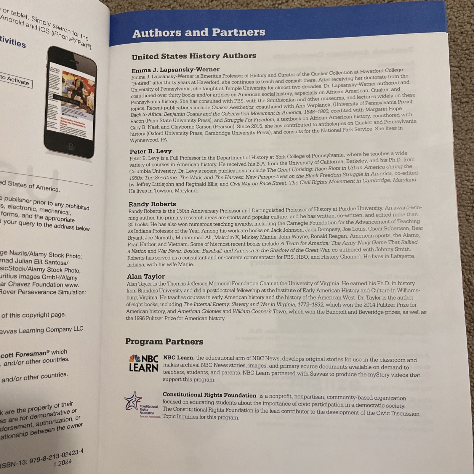 BRAND NEW US HISTORY INTERACTIVE TEXTBOOK-SAVVAS LEARNING COMPANY