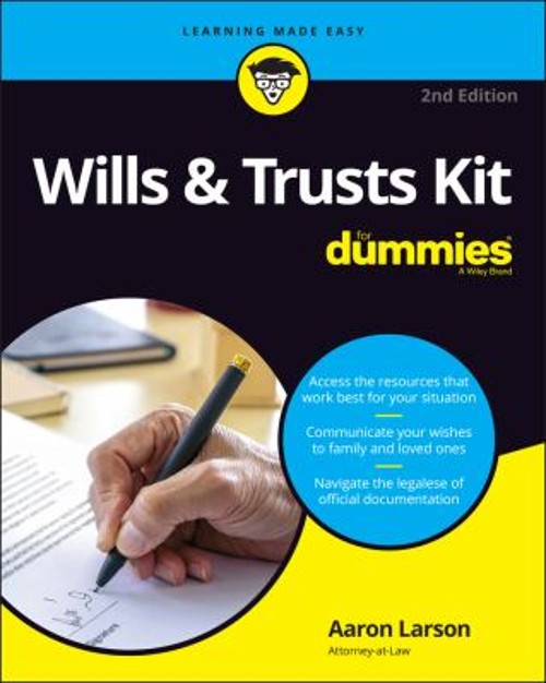 Wills and Trusts Kit for Dummies Paperback Aaron Larson