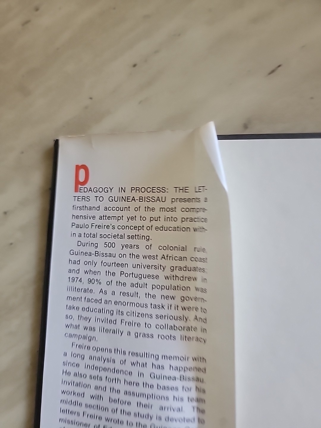 Pedagogy in Process The Letters to Guinea Bissau