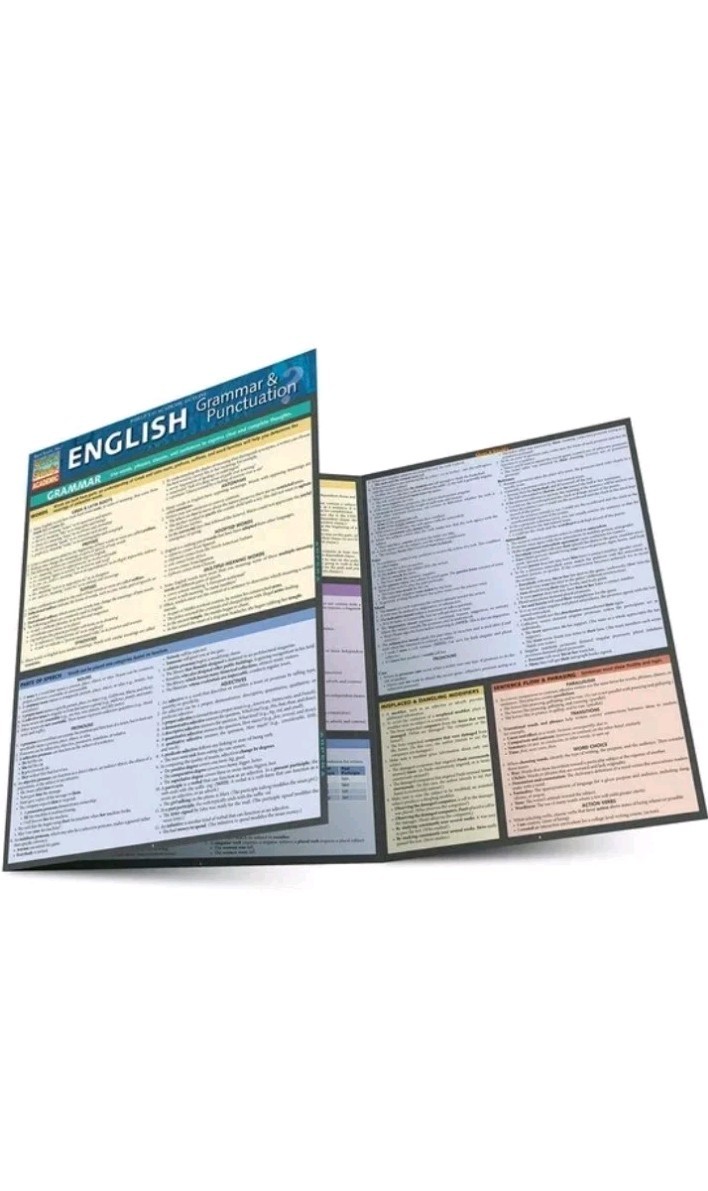 Brand new; QuickStudy | English: Grammar & Punctuation Laminated Study Guide