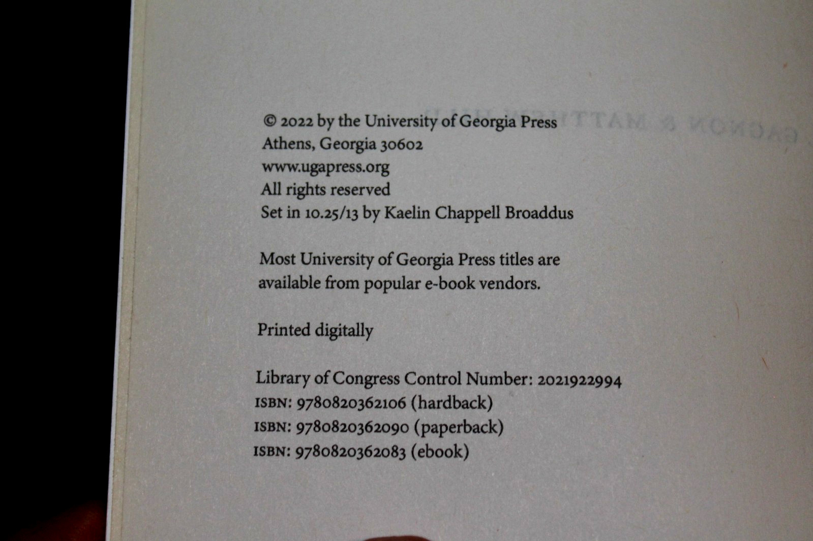 GWINNETT COUNTY, GEORGIA : Transformation of the American South (2022 TPB)