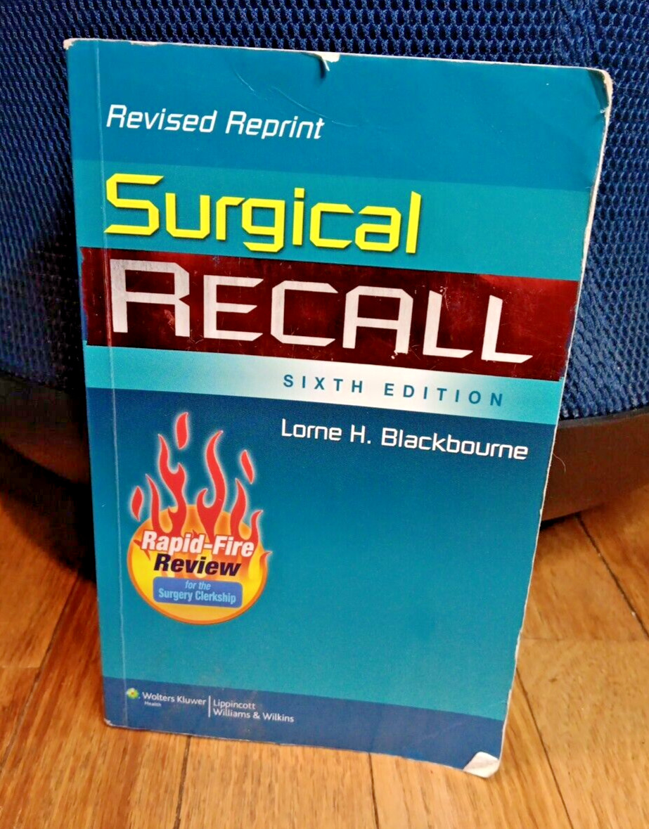 Surgical Facts To Remember : Surgical Recall 6TH EDITION (Trade Paperback Book)