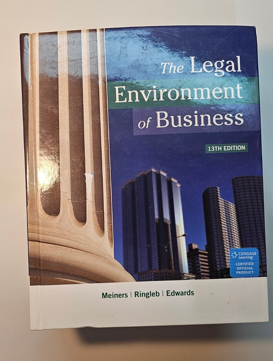 MindTap Course List Ser.: The Legal Environment of Business by Al H. Ringleb,…