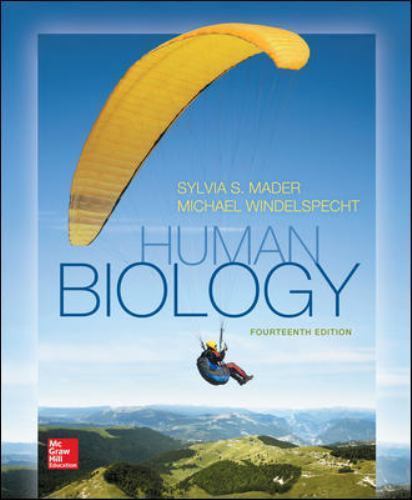 Human Biology, 14 Edition by Mader, Sylvia,Windelspecht, Michael, Acceptable Boo