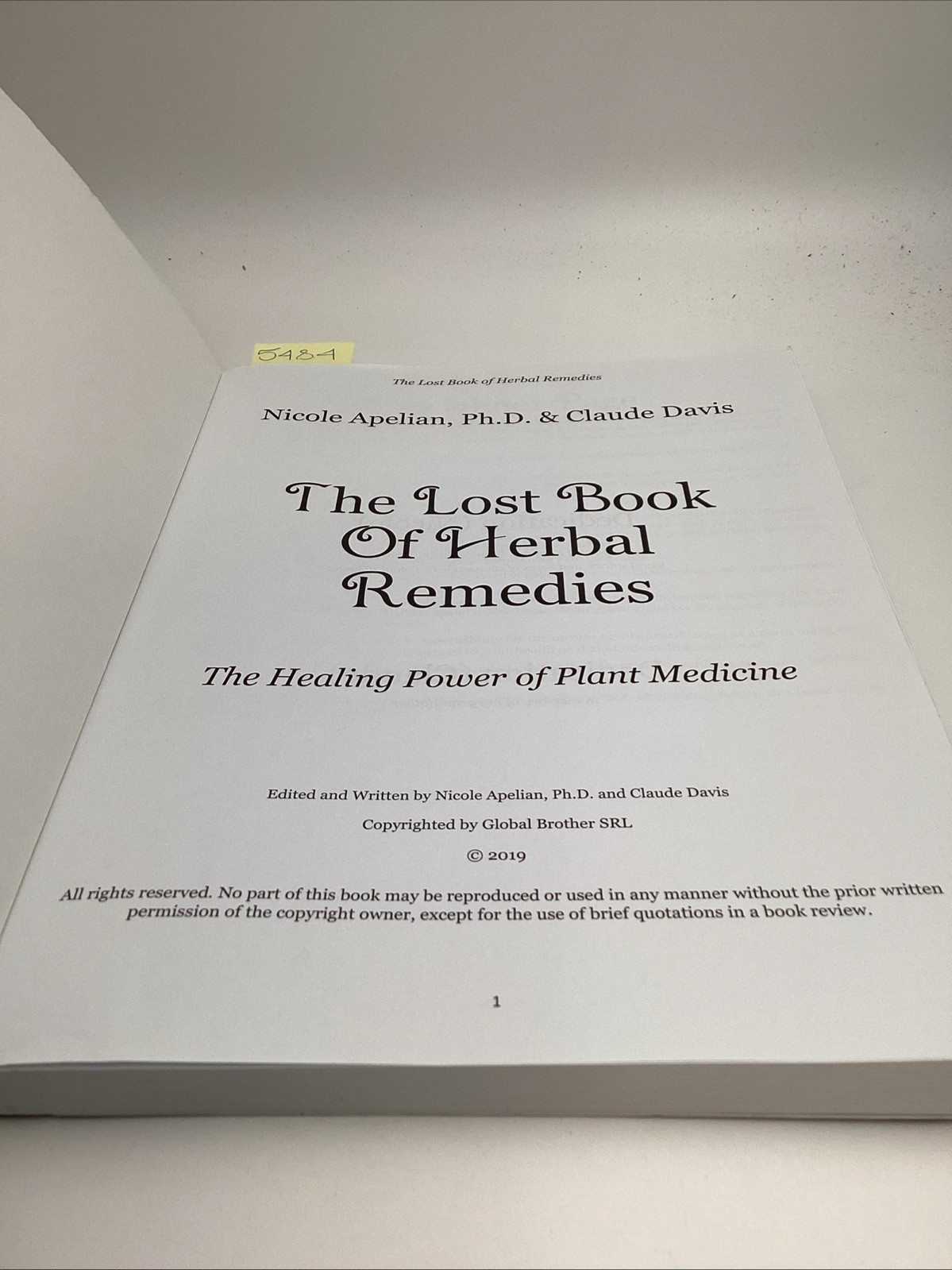 Lost Book Of Herbal Remedies The Healing Power Of Plant Medicine Apelian Davis