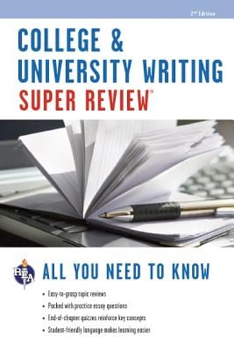 College & University Writing Super Review by Editors of Rea: Used