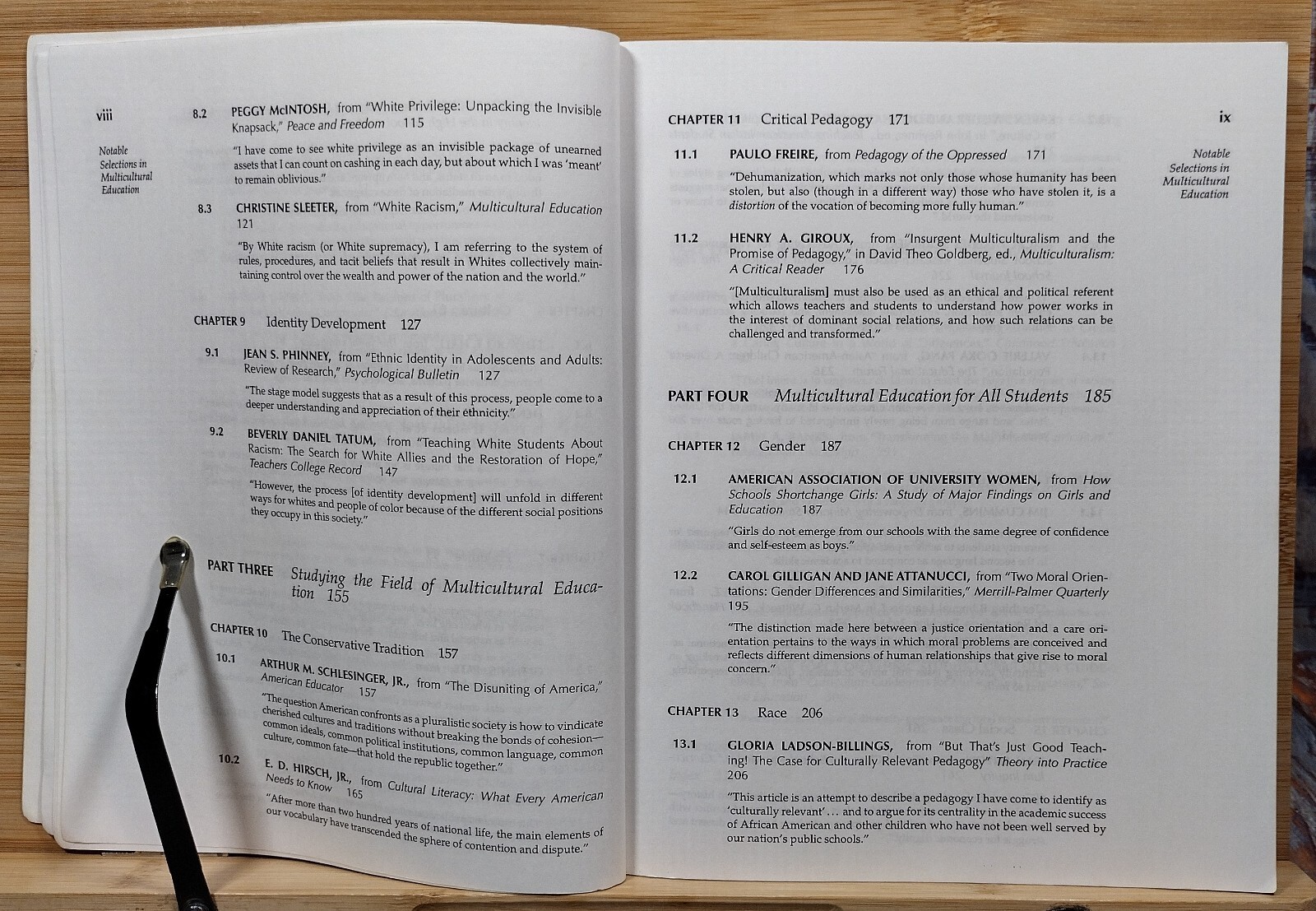 Sources: Notable Selections in Multicultural Education by Jana Noel (2000, Paper