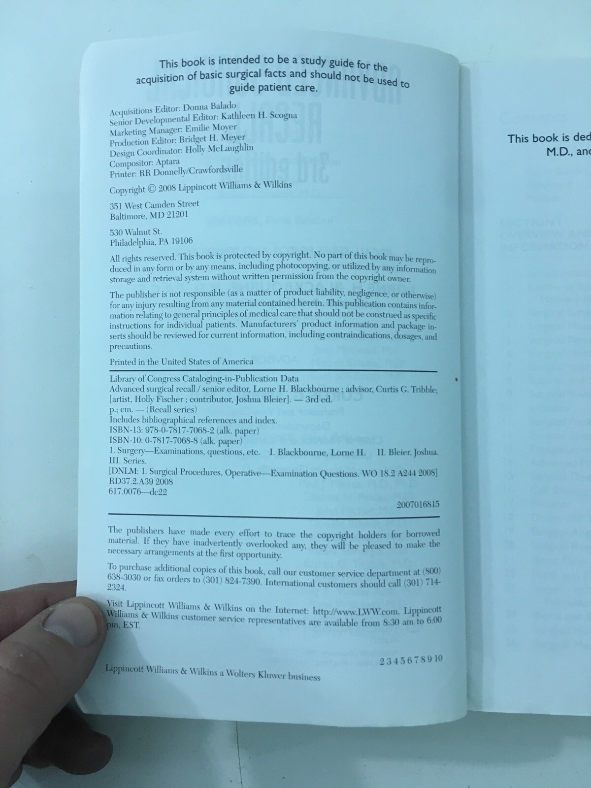 Advanced Surgical Recall – Lorne H. Blackbourne (2007, Paperback, Revised)
