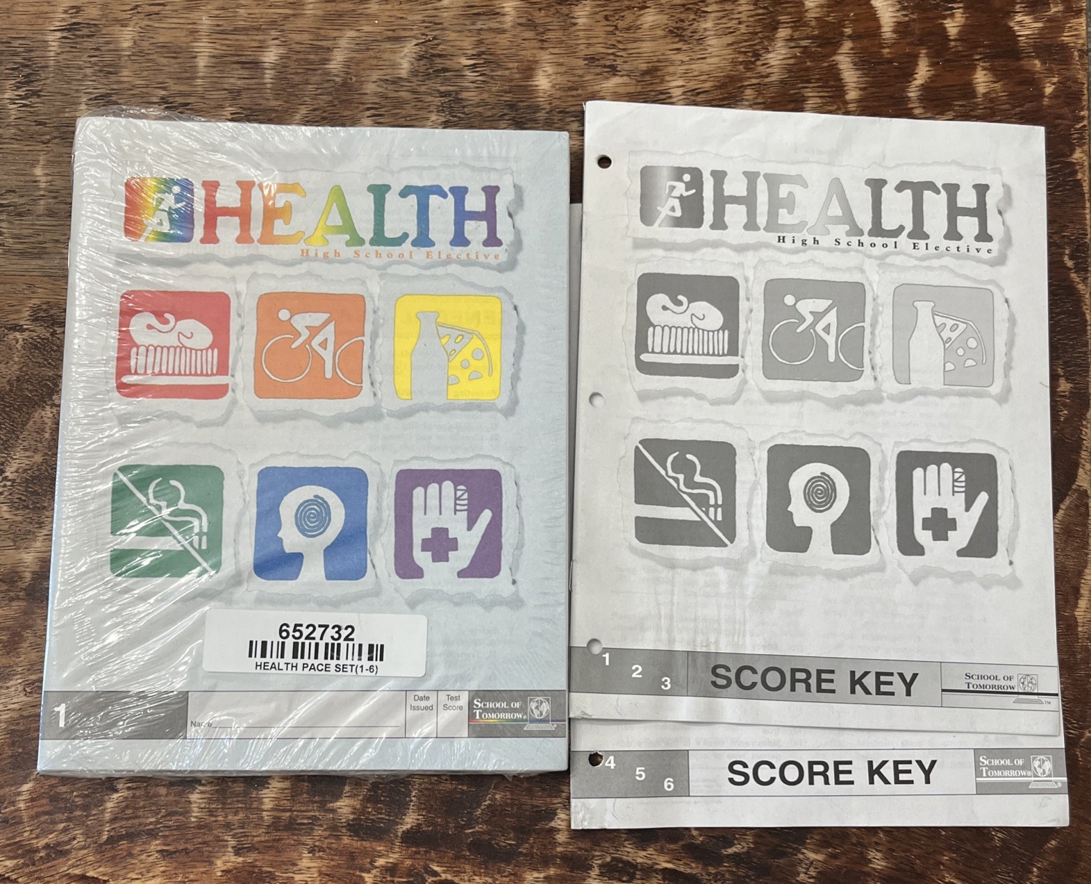 School of Tomorrow Ace Health PACEs Full Set Unopened 6 PACEs High School & Keys