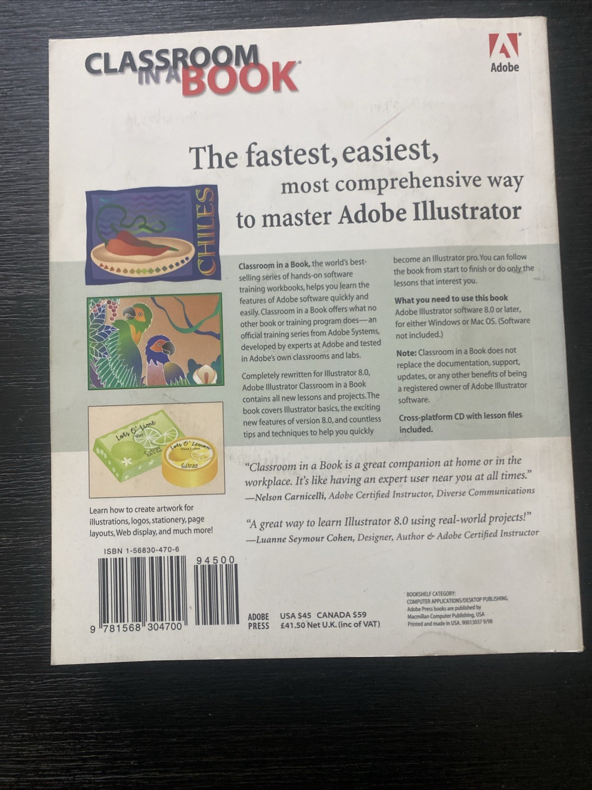 Classroom in a Book Ser.: Adobe Illustrator 8.0 by Adobe Creative Team (1998