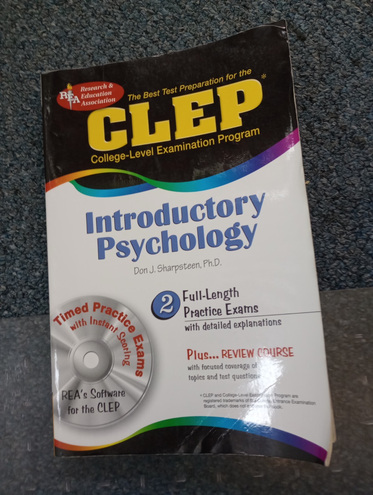 Clep Test Preparation: Introductory Psychology by Don Sharpsteen Book adn CD ROM