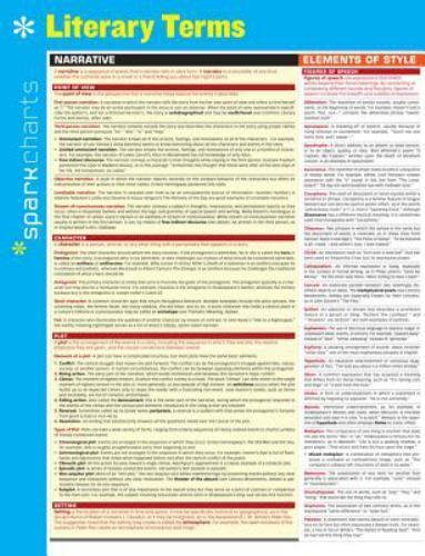 Literary Terms SparkCharts – 9781411470484, pamphlet, SparkNotes