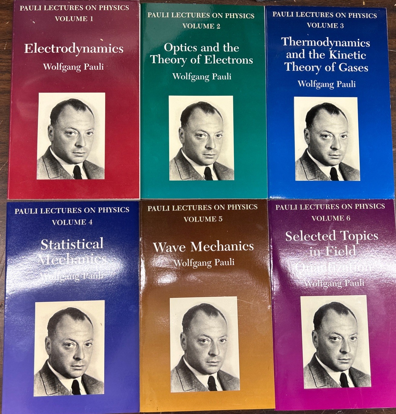Electrodynamics by Wolfgang Pauli 6 Vol Set Paperbacks