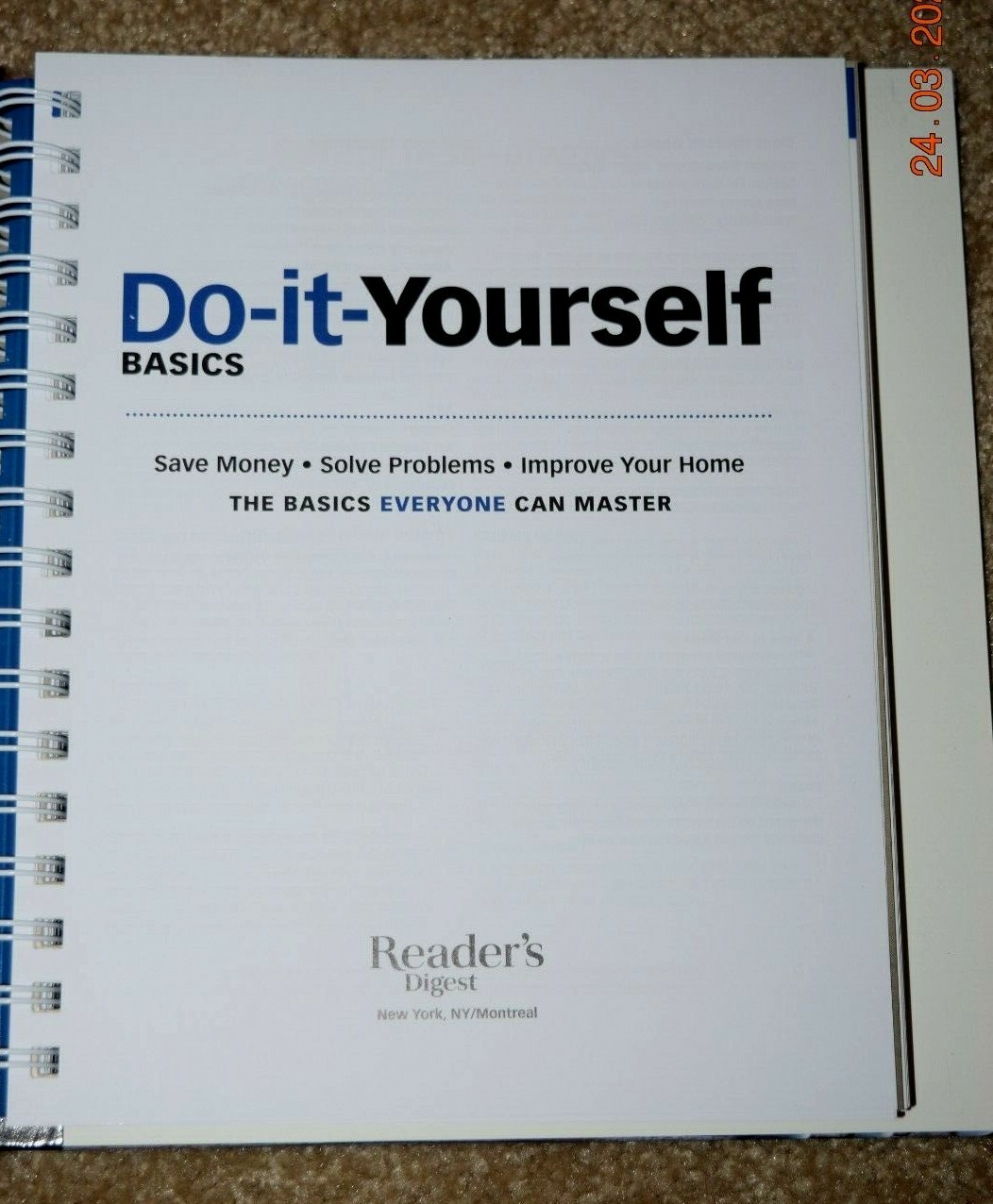 FAMILY HANDYMAN: “DO-IT-YOURSELF-BASICS,” 256-Page Hard Cover Book, 2021, New