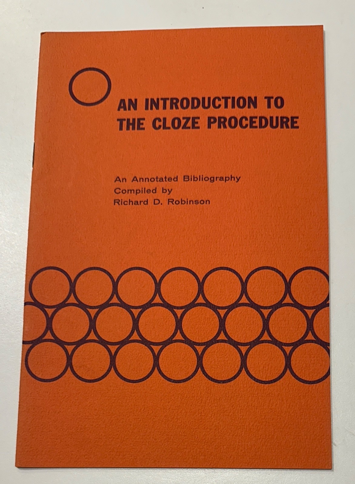 Vintage 1972 An introduction to the Cloze procedure booklet