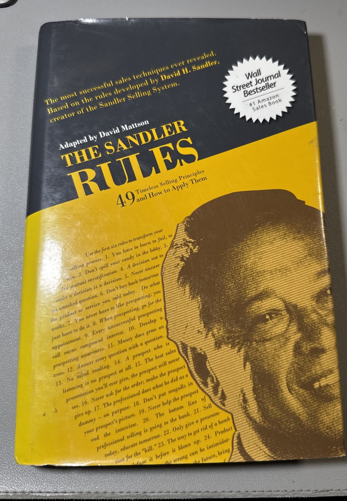 The Sandler Rules for Sales Leaders Hardcover David Mattson