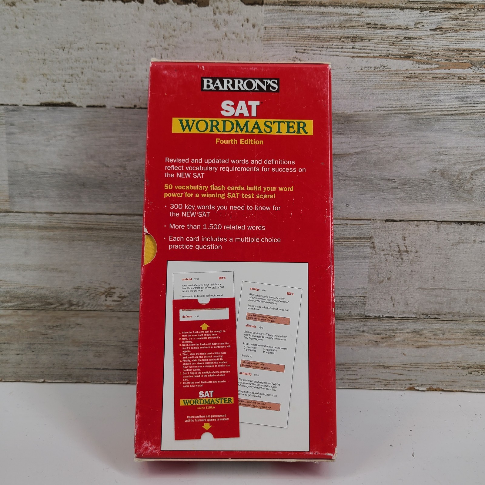 Barron’s SAT Word Master Advanced Vocabulary Flashcard George Ehrenhaft 4th Ed