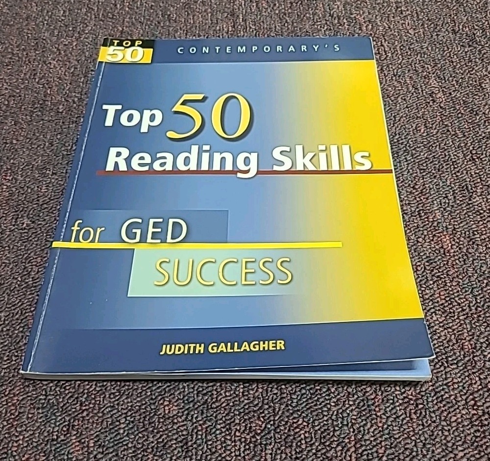 Top 50 Reading Skills for GED Success by Gallagher Judith (Ships Immediately!)