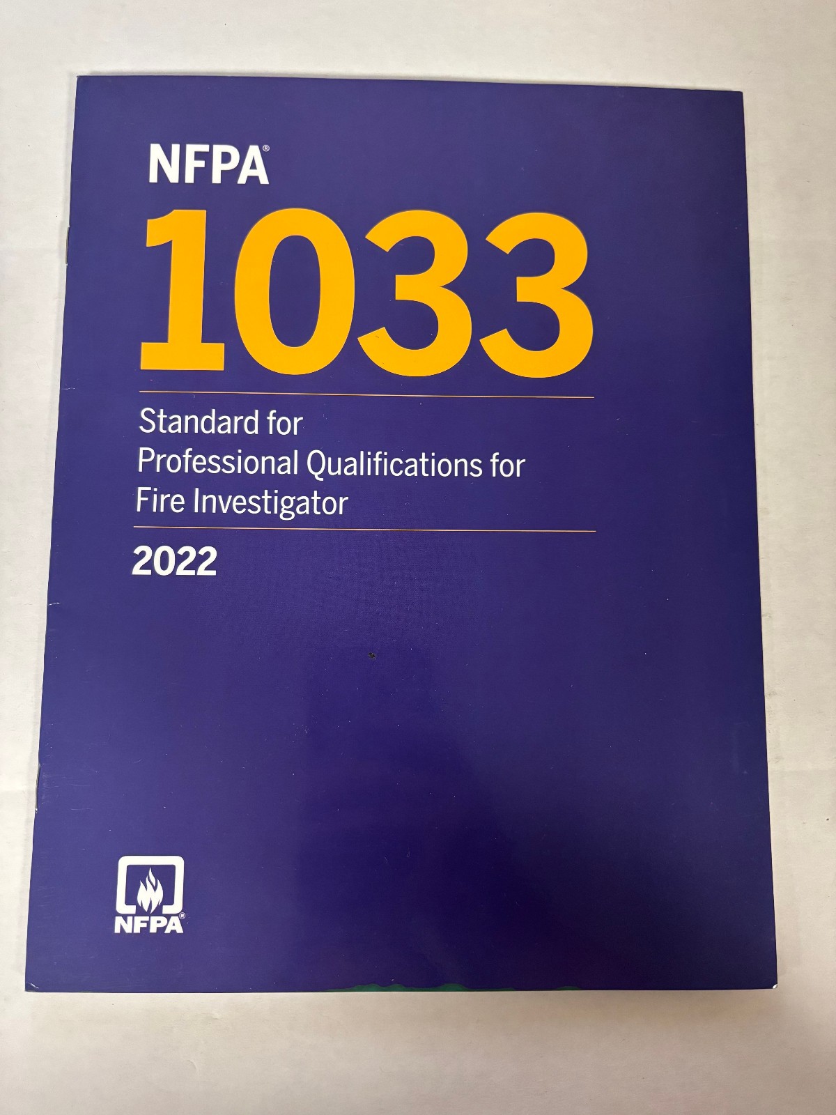 NFPA 1033 Standard for Professional Qualifications USA STOCK 2022