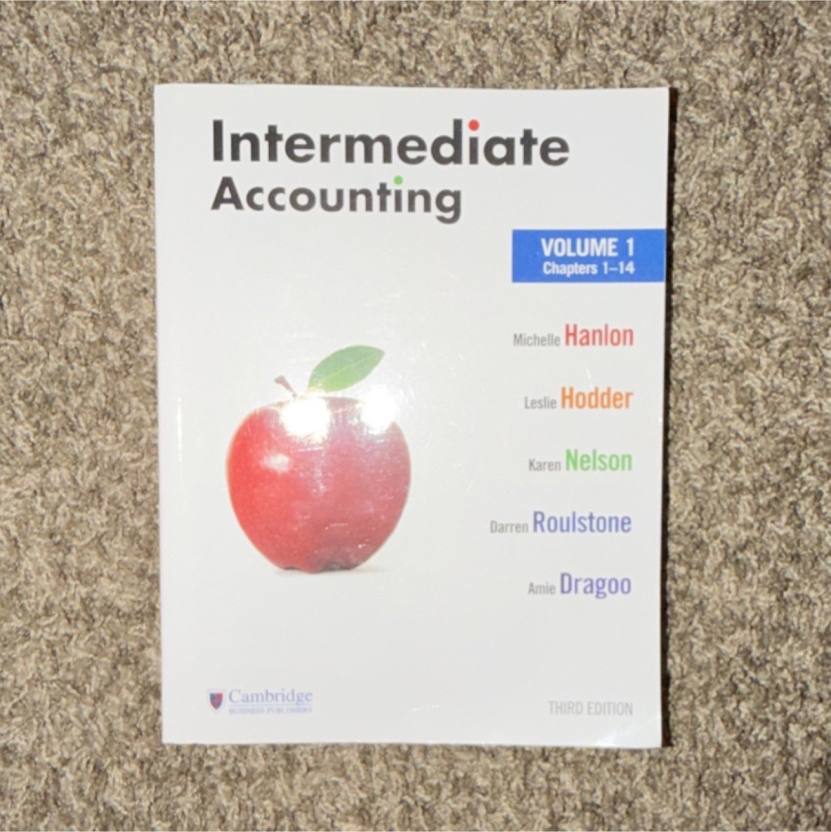 Intermediate Accounting Vol 1 Third Edition Hanlon Cambridge Business Publishers
