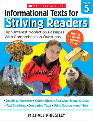 Informational Texts for Striving Readers: Grade 5 by Michael Priestley: Used