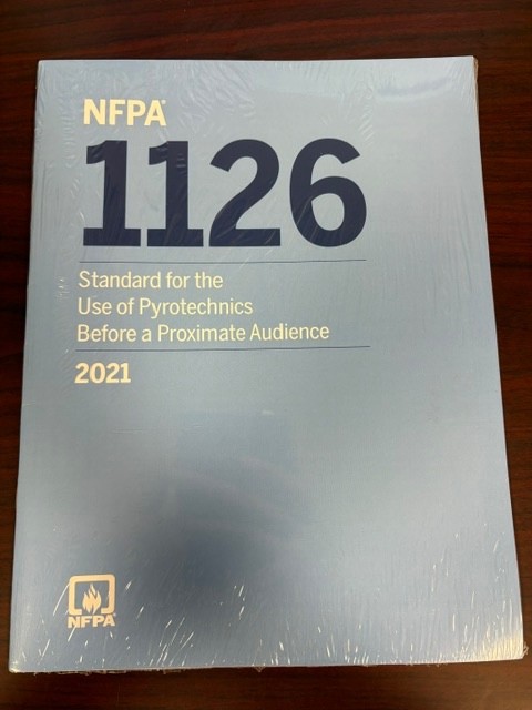 NFPA 1126: Standard for the Use of Pyrotechnics… 2021 ED BRAND NEW SEALED