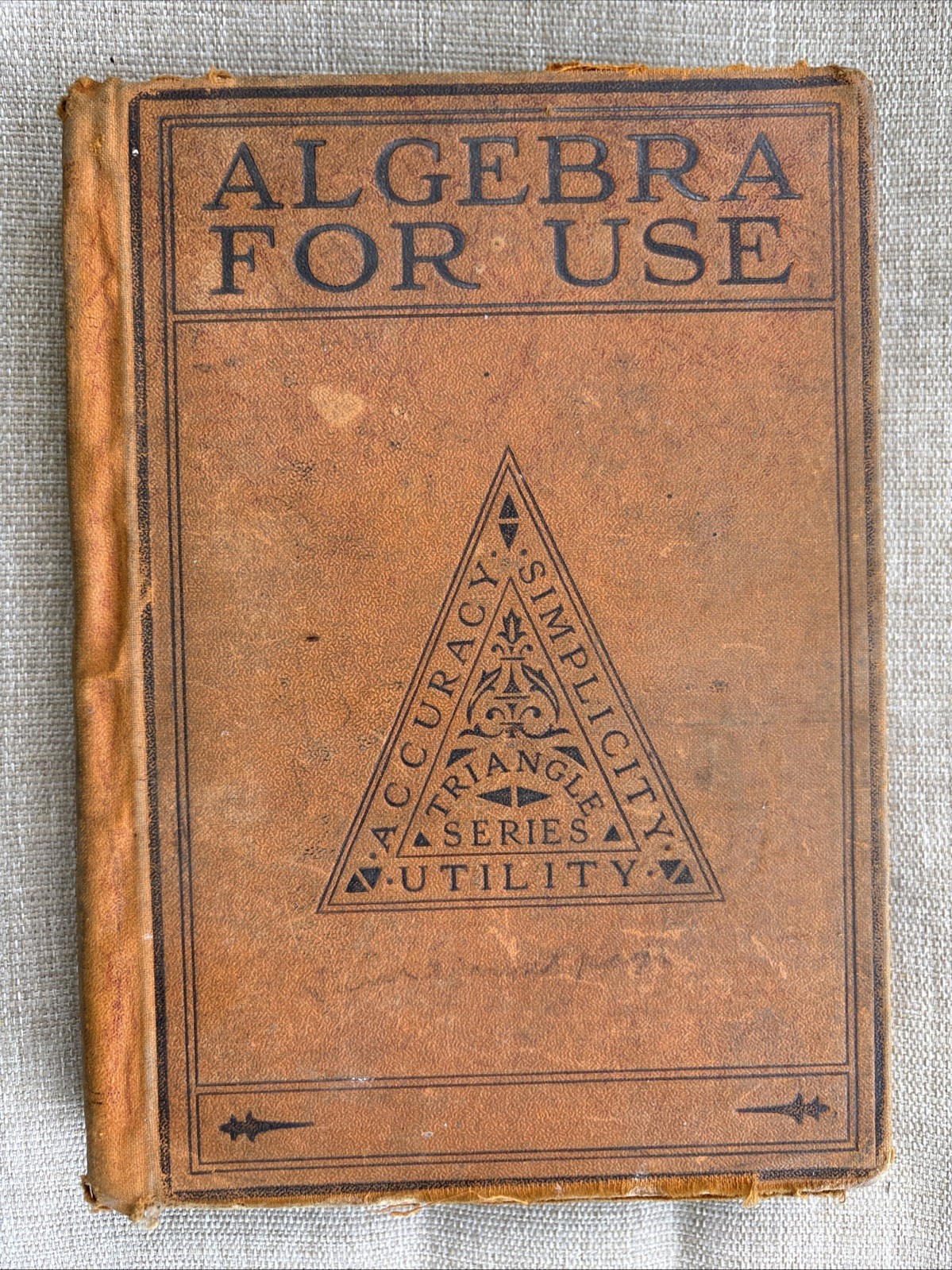 Algebra For Use Mathematics Junior High School 1936 Winston Triangle Series Book